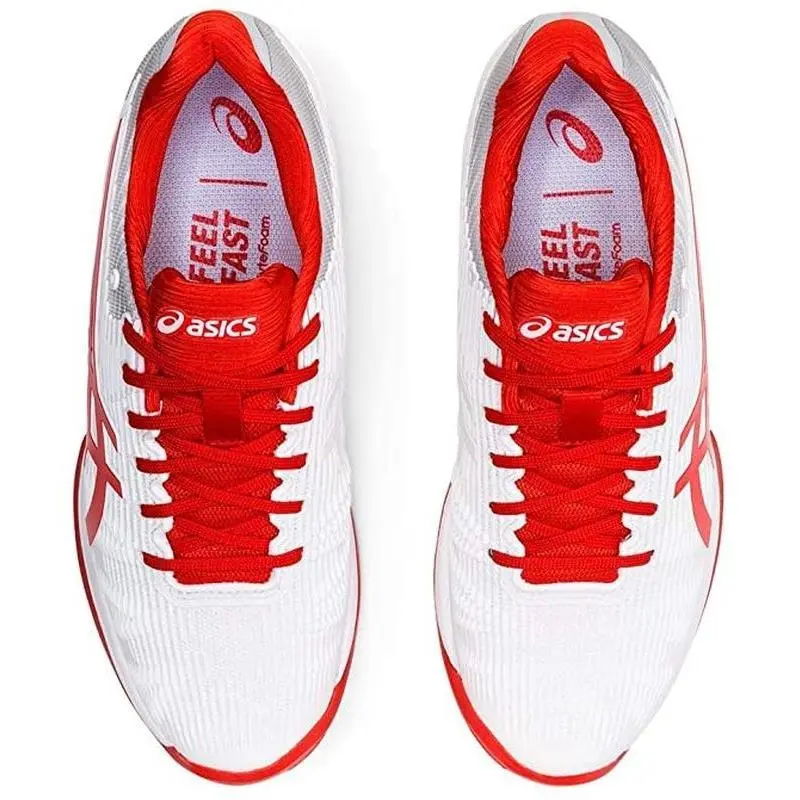 Asics shoes - ASICS Solution Speed FF - Solution Speed - 1042A002-104 - White/Fiery Red 4
