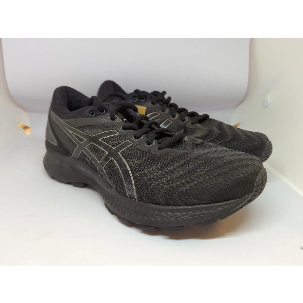 Asics Gel Nimbus 22 Womens Black Black Sz 9 1012A587-002