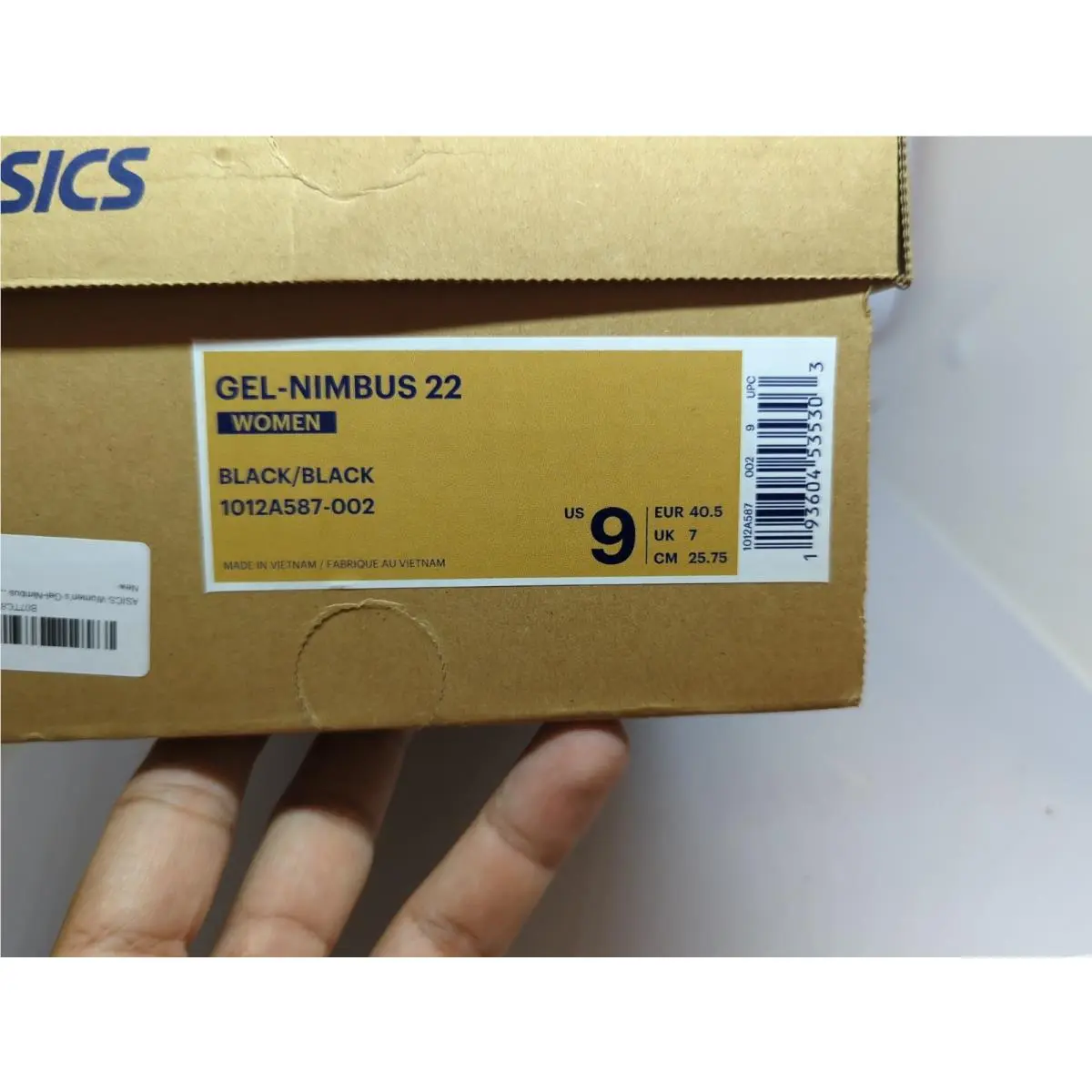 Asics shoes - ASICS GEL-Nimbus 22 - 1012A587-002 - Black (UPC: 193604535303) 9