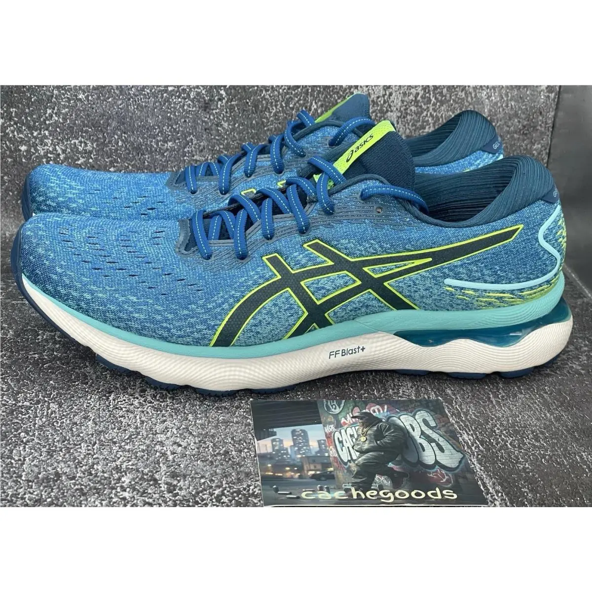 Asics Gel-nimbus 24 Men`s Lake Drive/hazard Green US 11.5M