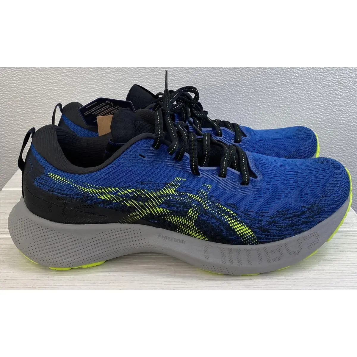 Asics Gel-nimbus Lite 3 Men`s 11.5 Lake Drive/hazard Green Mesh Running Sneakers