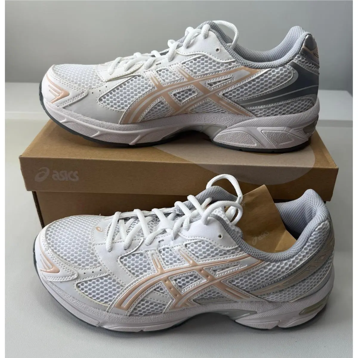 Asics Gel-1130 White Bisque Women 11.5 Men 10 Running Sneakers 1202A164-123