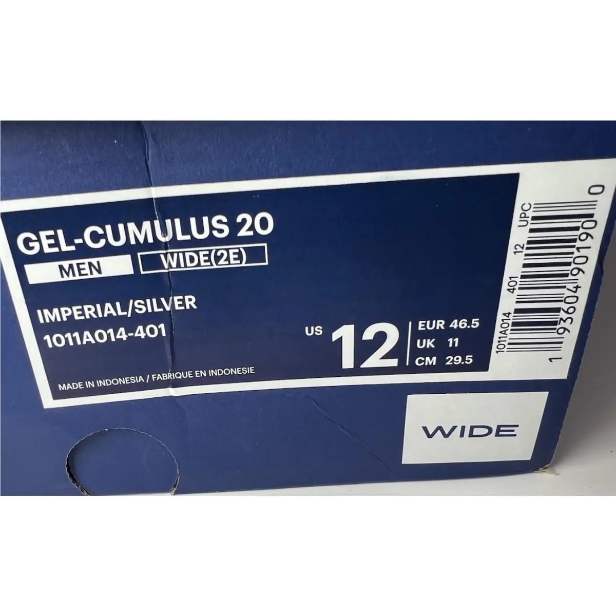 Asics shoes - ASICS GEL-Cumulus 20 - 1011A014-401 - Blue (UPC: 193604901900) 14