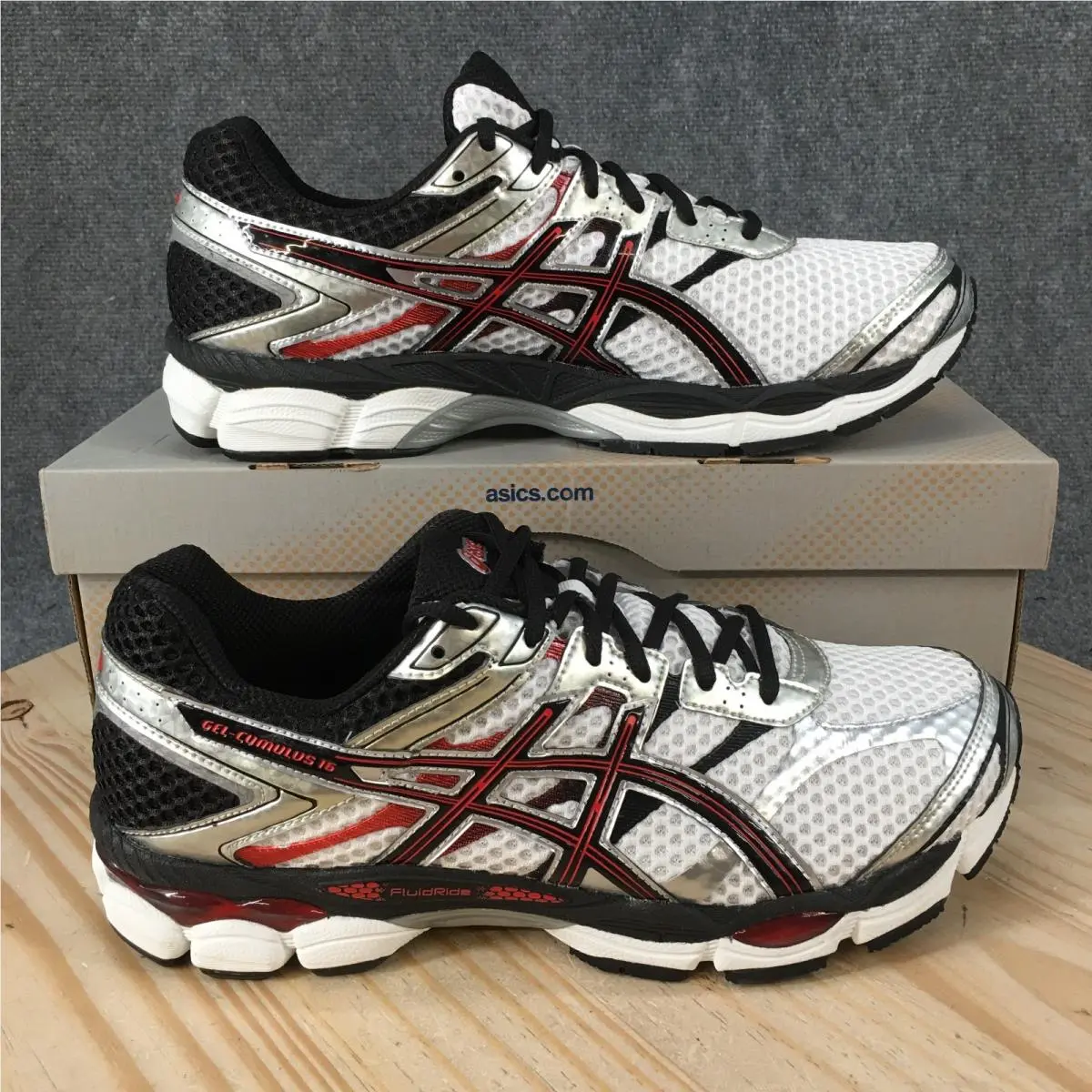 Asics Ascis Gel-cumulus 16 Running Shoes Mens 11 4E Lace Up Sneakers Multicolor