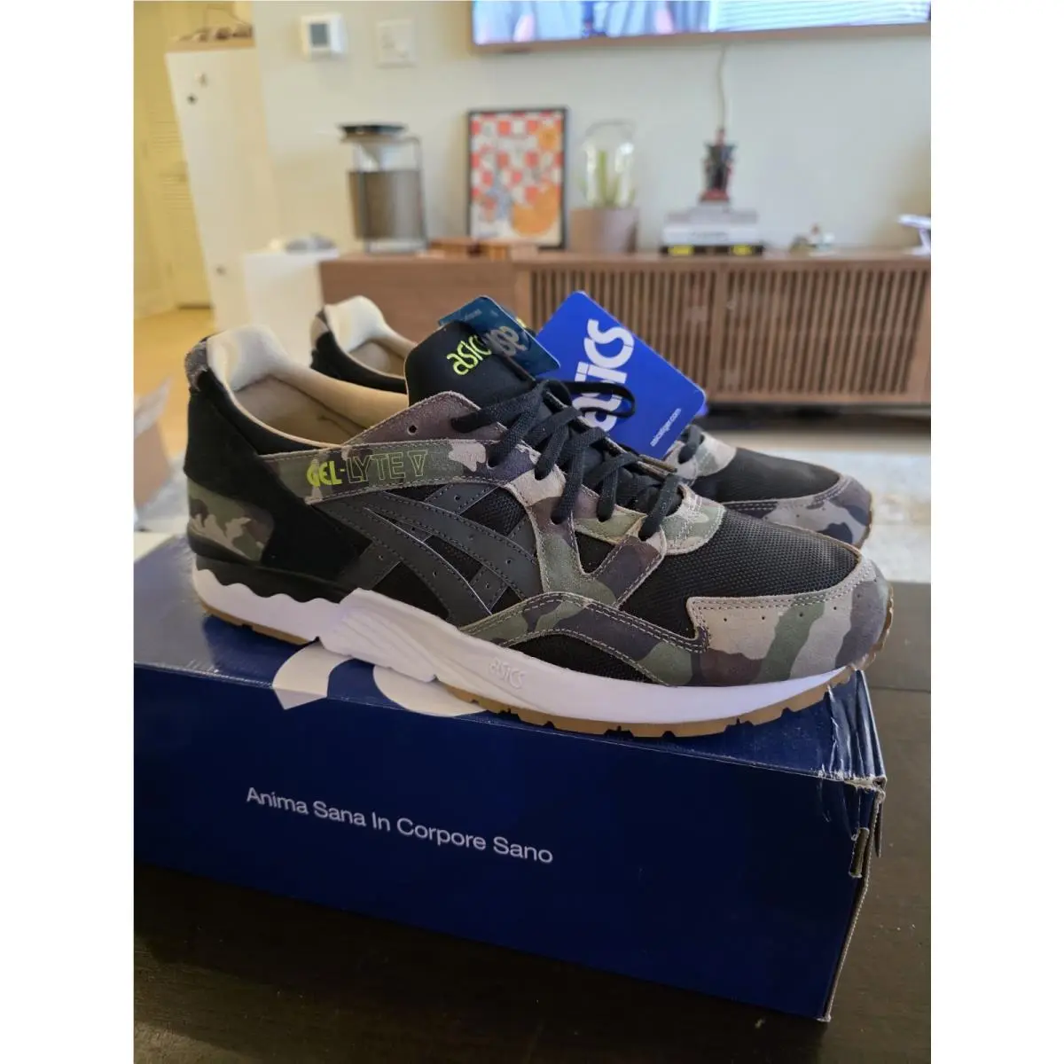 Asics Gel-lyte V Atmos Woodland Camo H54AK-8890 Size 12 w Box