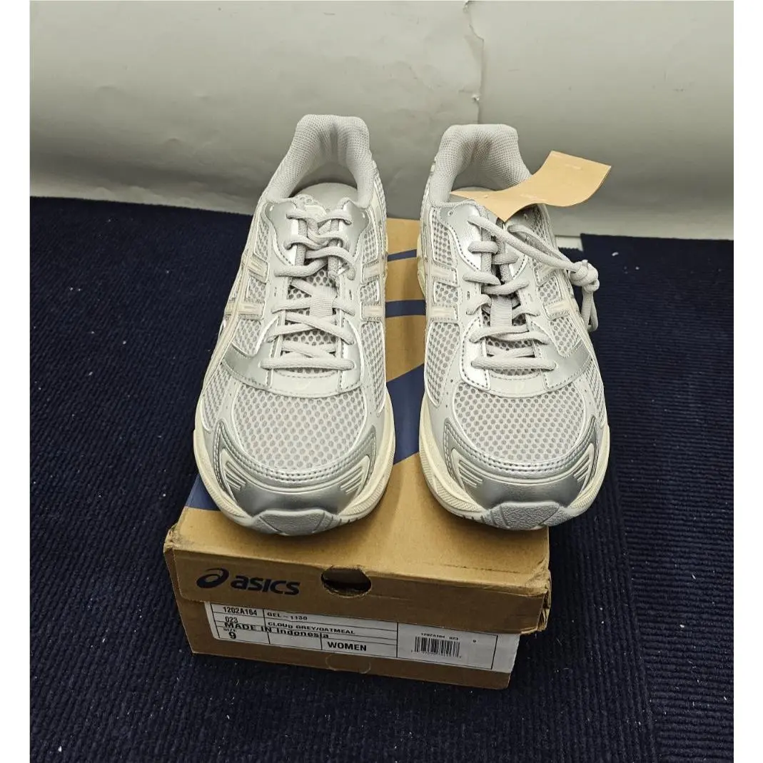 Asics GEL-1130 Women`s Cloud Grey/oatmeal 1202A164 Size 9 Sneaker