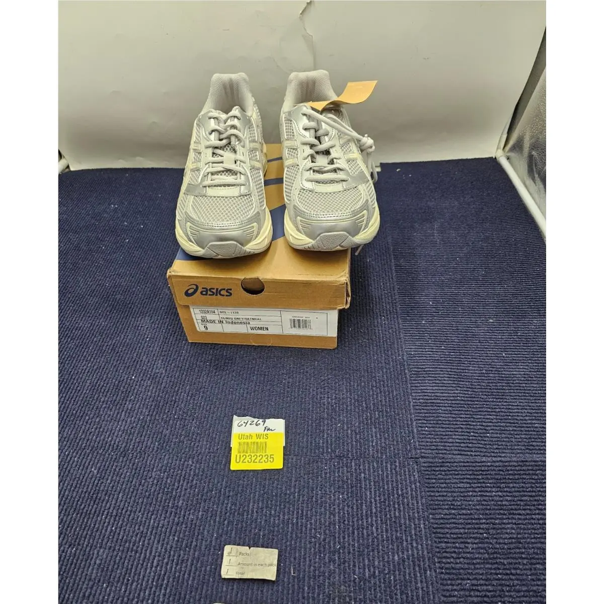 Asics shoes - Cloud Grey/Oatmeal (UPC: 197298791137) 6