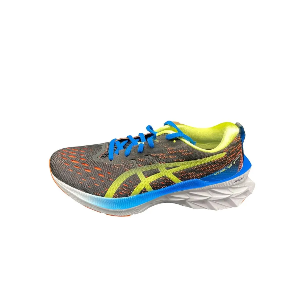 Asics Men Running Sneaker 1011B192-003 Novablast 2 Black Orange Size 8.5 M
