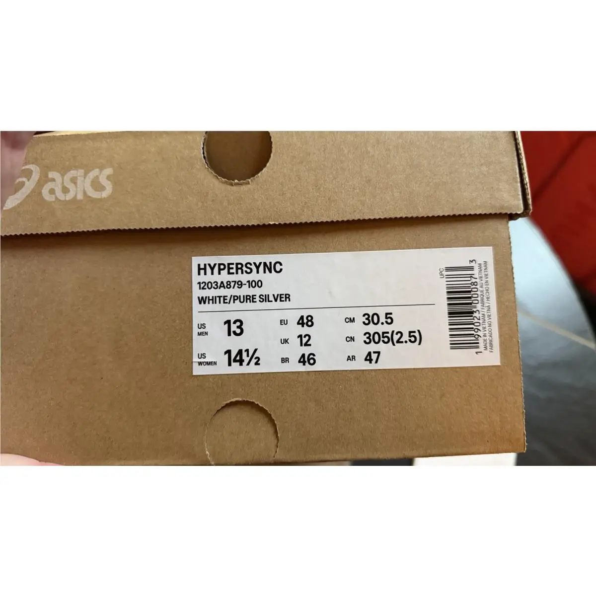 Asics shoes - Asics Hypersync White Pure Silver - 1203A879-100 - White/Pure Silver 3