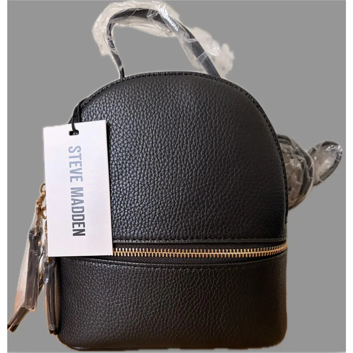 Steve Madden Black Jacki Convertible Mini Backpack