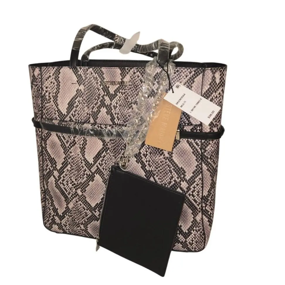 Tote Bag Steve Madden Snakeskin Tote/purse/bag
