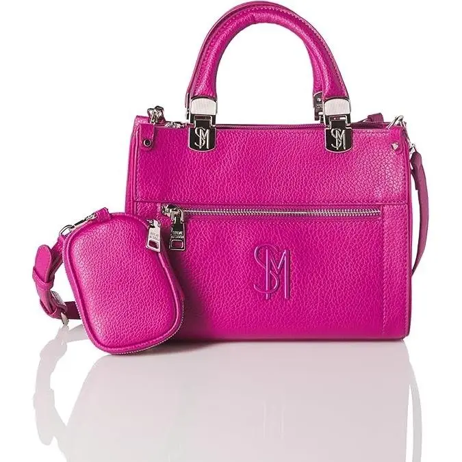 Steve Madden Bzelda Faux-leather Top Handle Crossbody Bag - Dark Fuschia