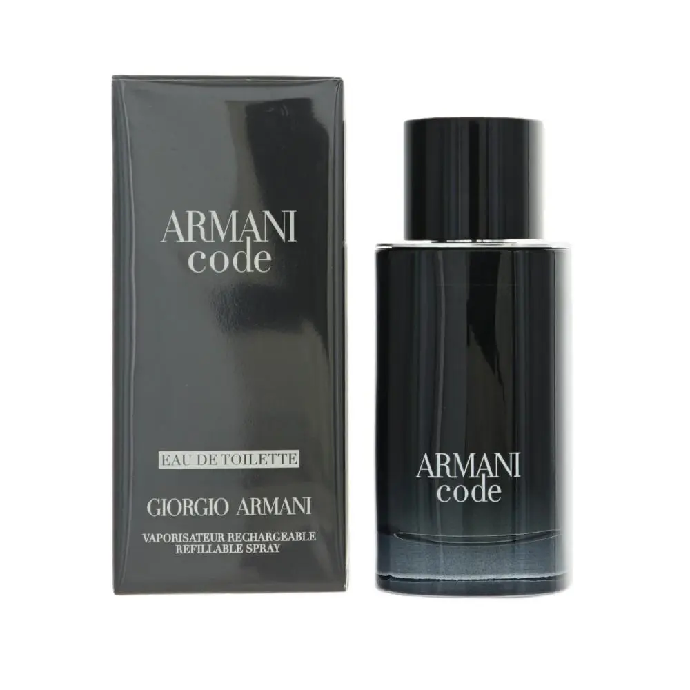 Armani Code 2.5 Oz Eau De Toilette Spray by Giorgio Armani Box For Men