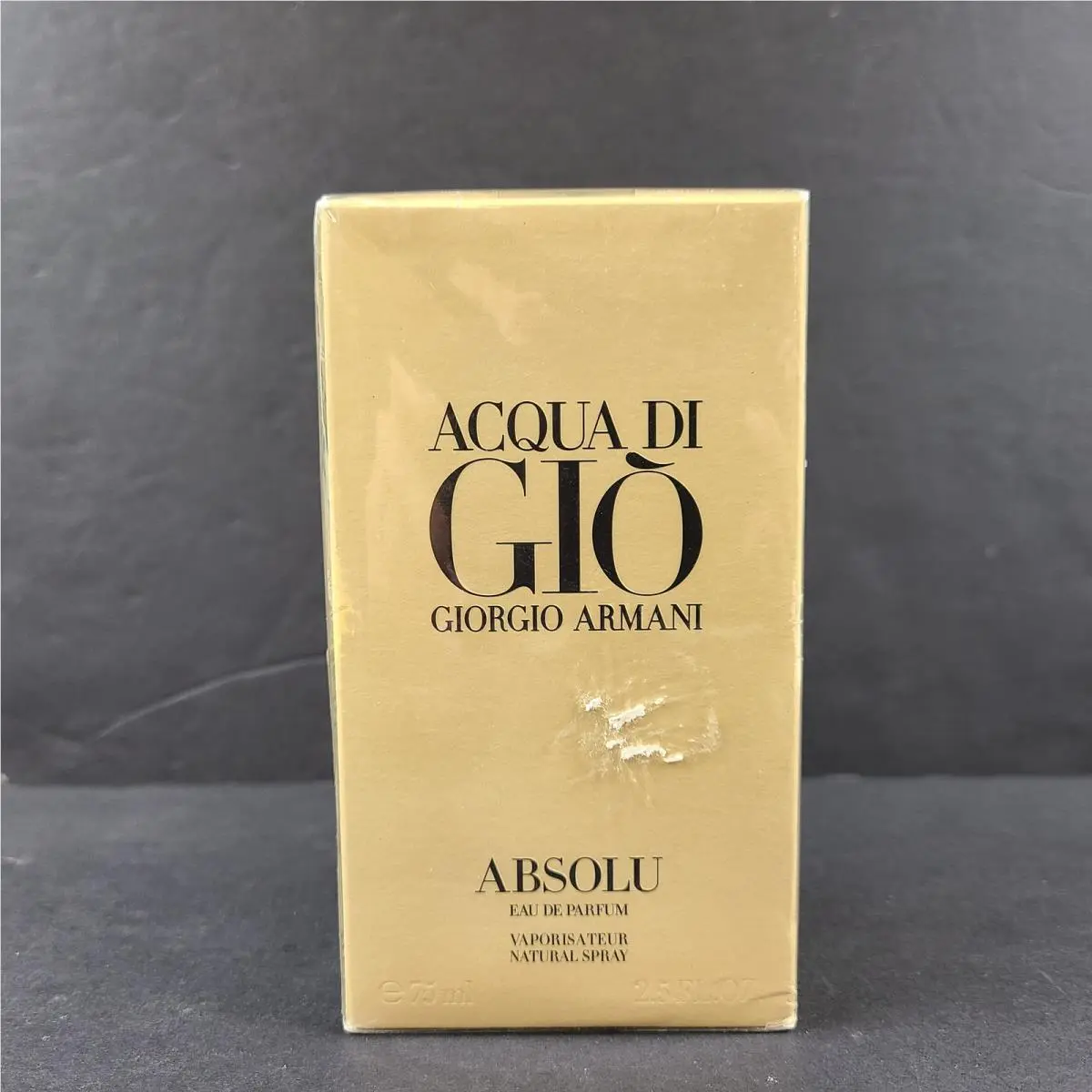 Giorgio Armani Acqua Di Gio Absolu Men`s Eau de Parfum Spray 2.5 oz / 75 ml