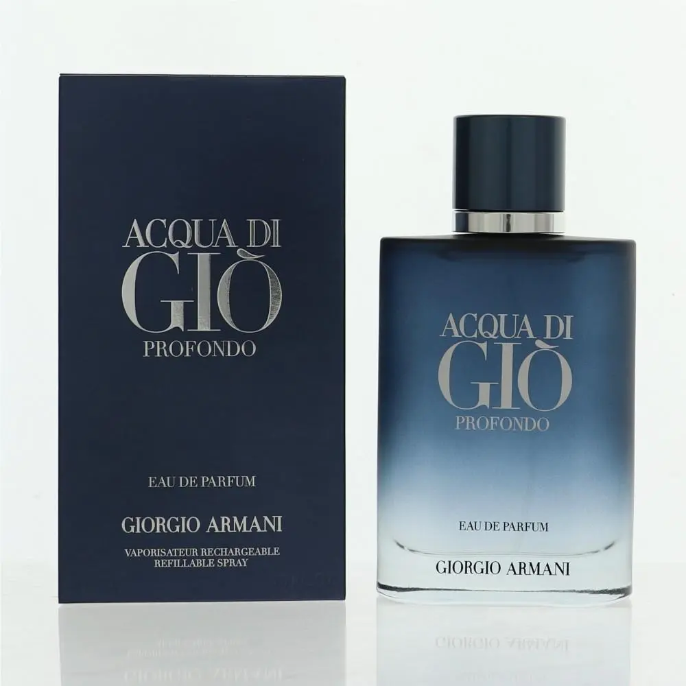 Acqua Di Gio Profondo 3.3 Oz Eau De Parfum Spray by Giorgio Armani Box For Men