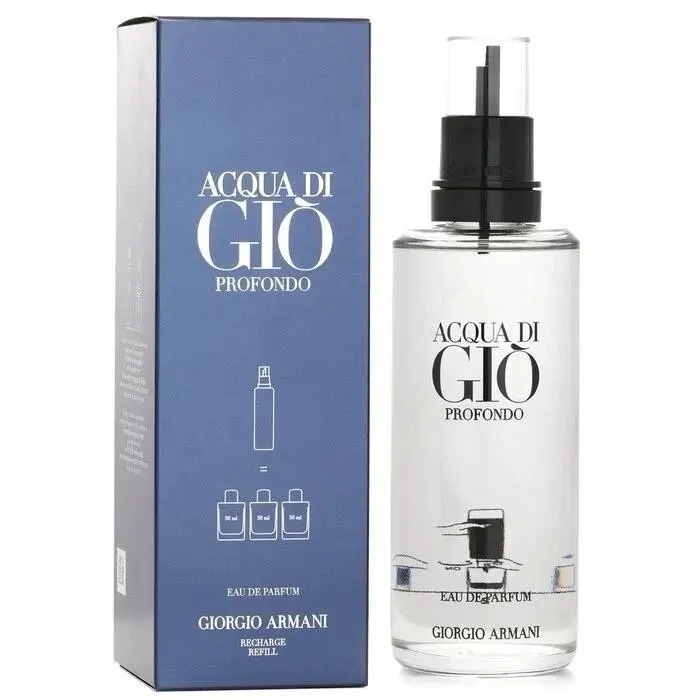 Giorgio Armani Aqua Di Gio Profondo Eau De Parfum 5 oz/150 ml Refill Seal