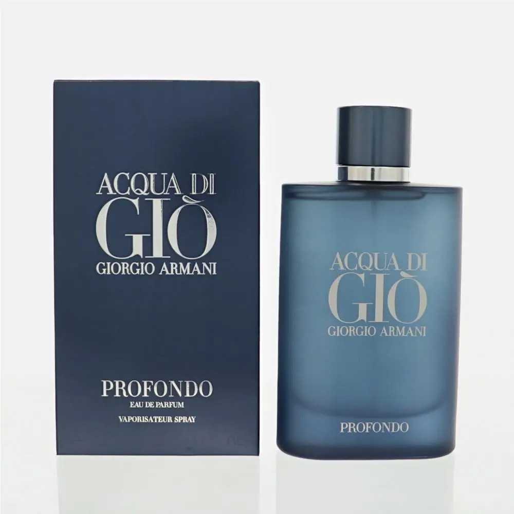 Acqua Di Gio Profondo 4.2 Oz Eau De Parfum Spray by Giorgio Armani Box For Men