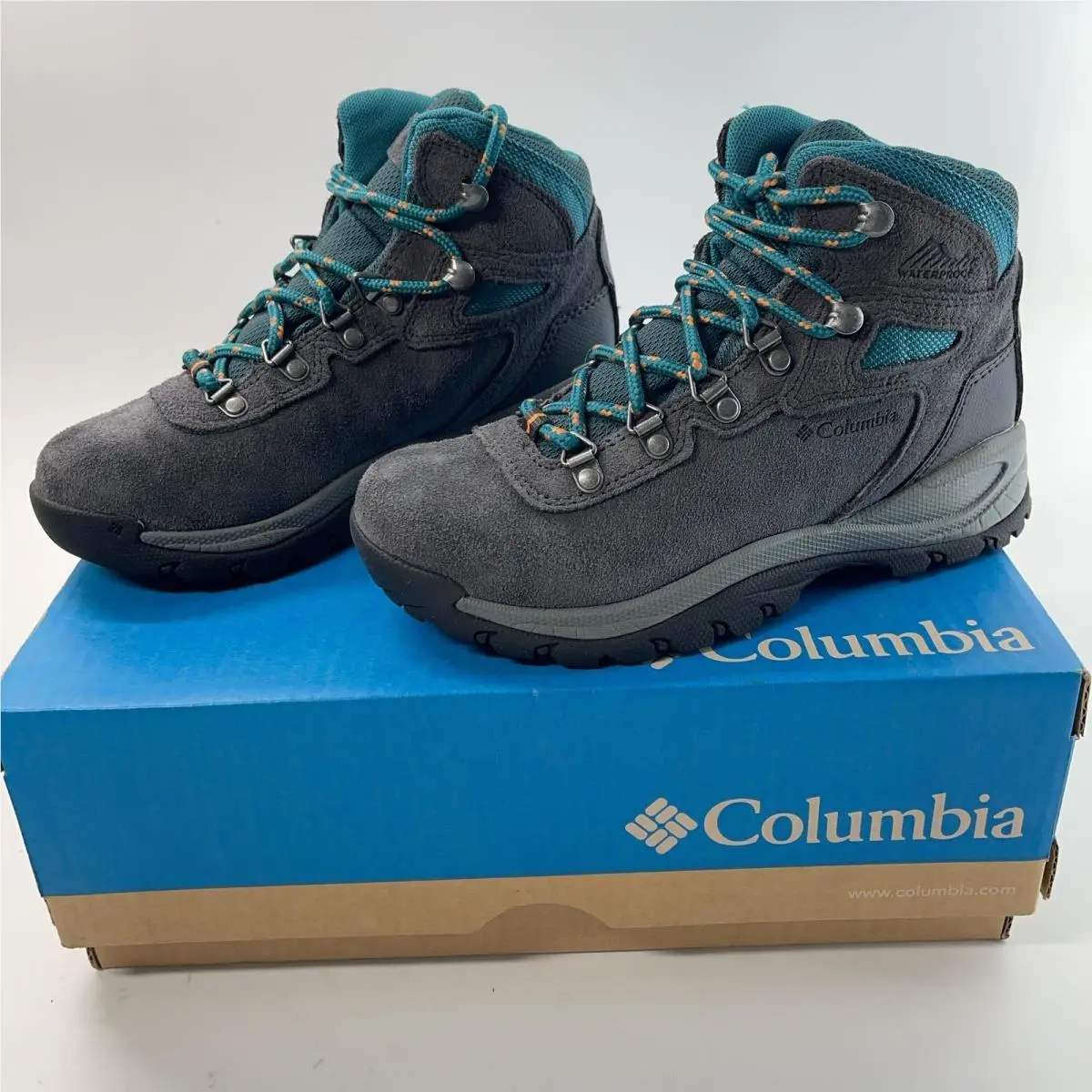Columbia Boots Womens 36 Suede Newton Ridge Plus Amped Waterproof Wide Size 5