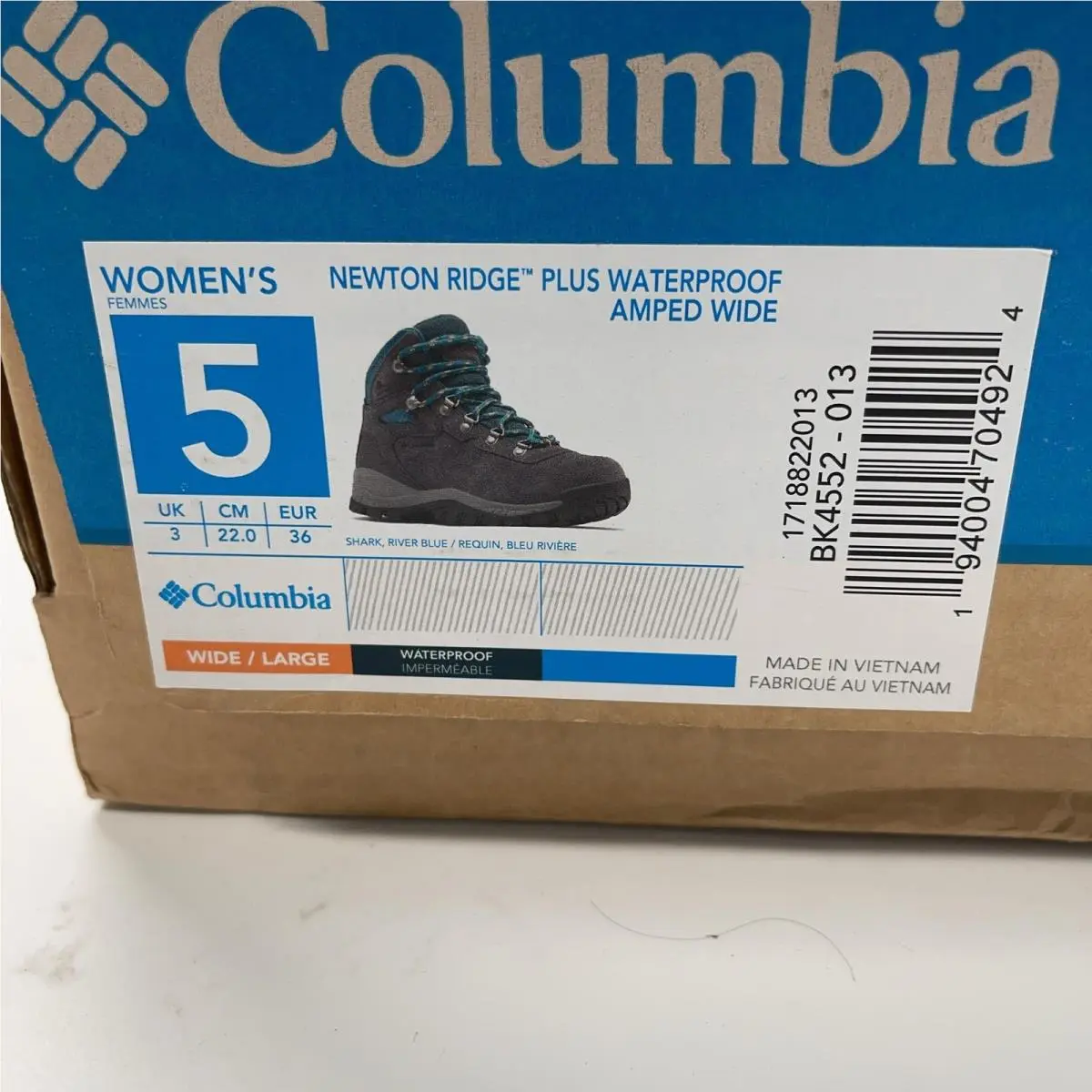 Columbia shoes - Columbia Newton Ridge Plus Waterproof Amped Wide - Gray 0