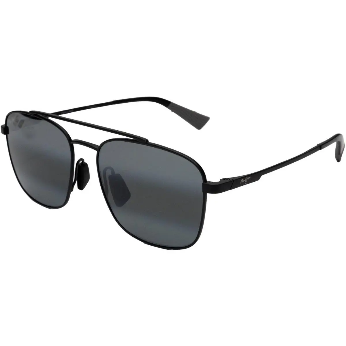 Maui Jim Piwai Asian Fit MJ645 Sunglasses Matte Black with Grey