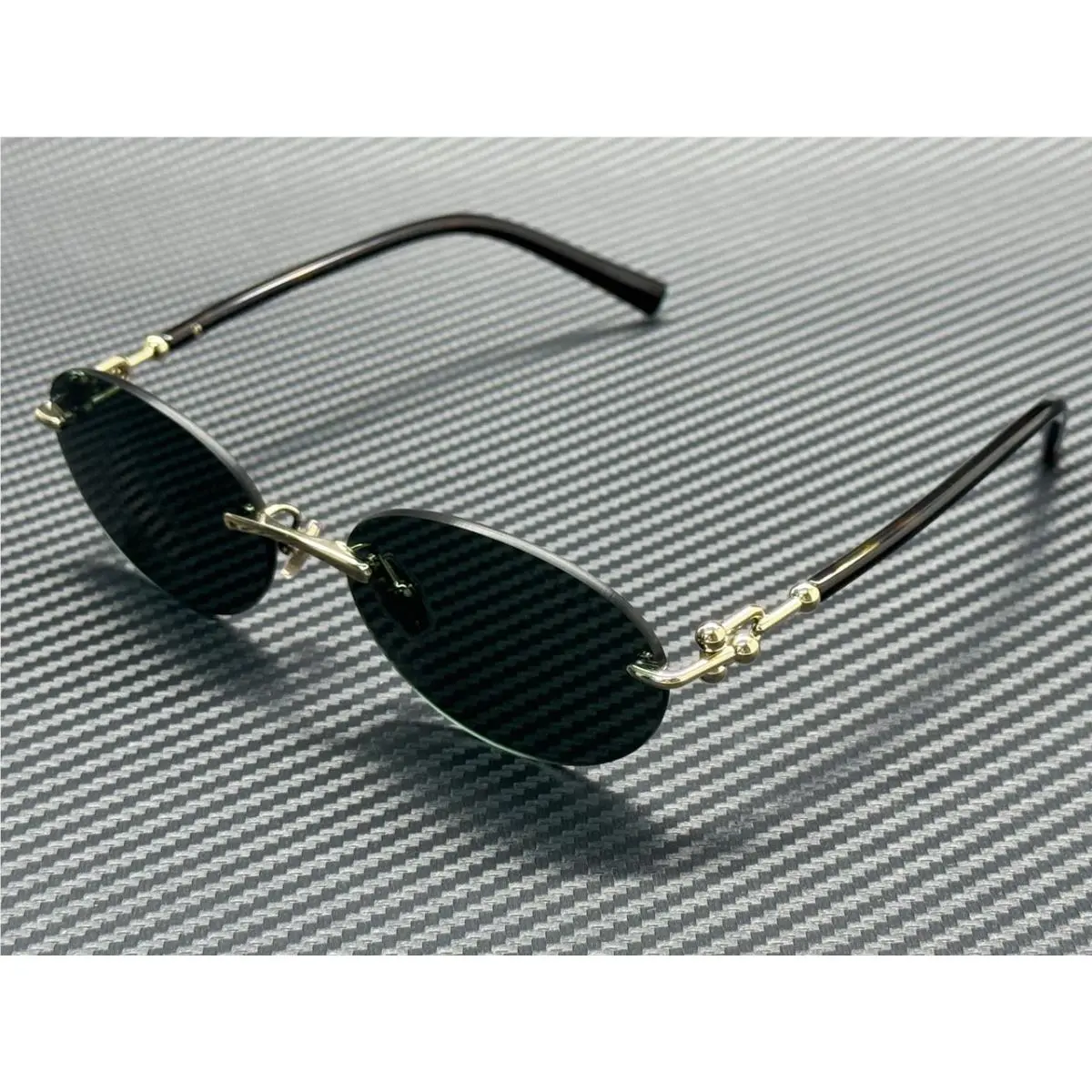 Tiffany TF3104D 623882 Pale Gold Dark Green Women`s 56 mm Sunglasses