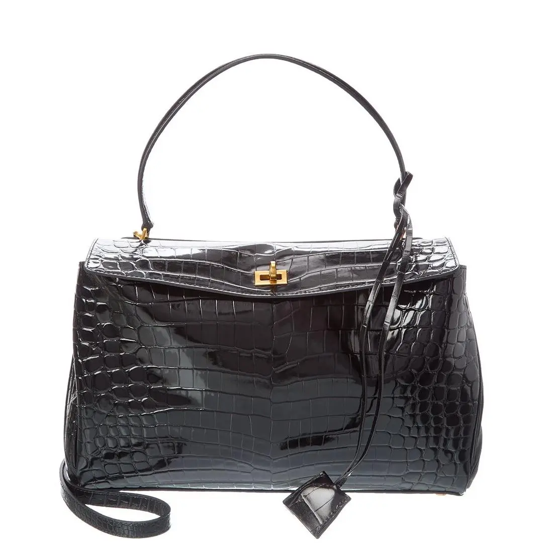 Tiffany Fred Paris Large Smooth Leather Tote Women`s Black