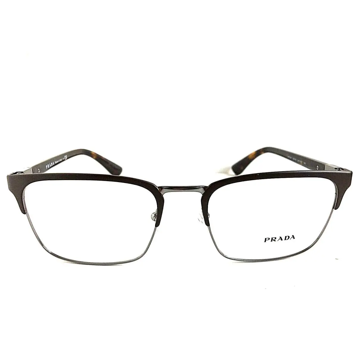 Prada Vpr 5T4 55mm Black Men`s Eyeglasses Frame Italy
