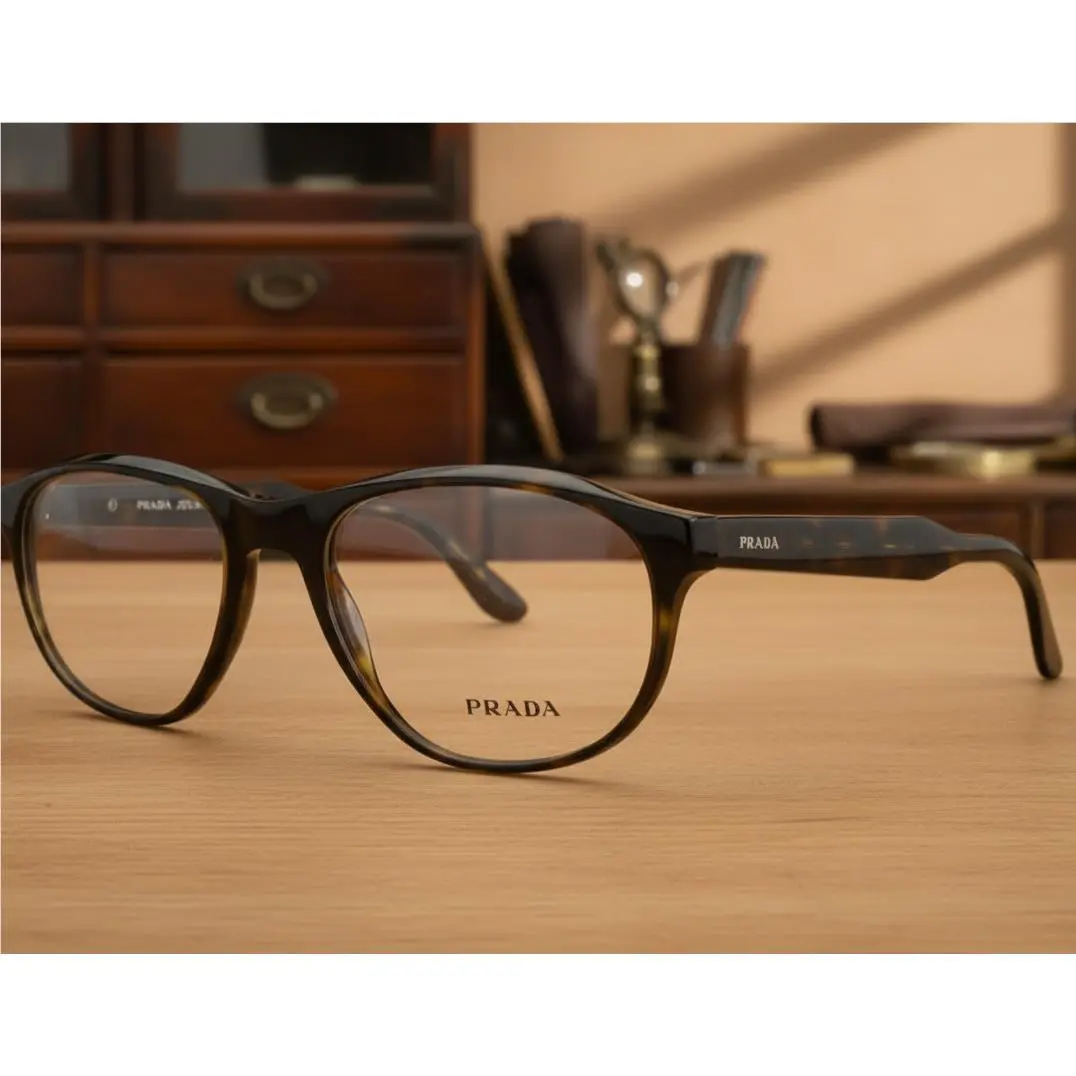 Prada 12S Haq Eyeglasses Frame 52-18-140 Tortoise