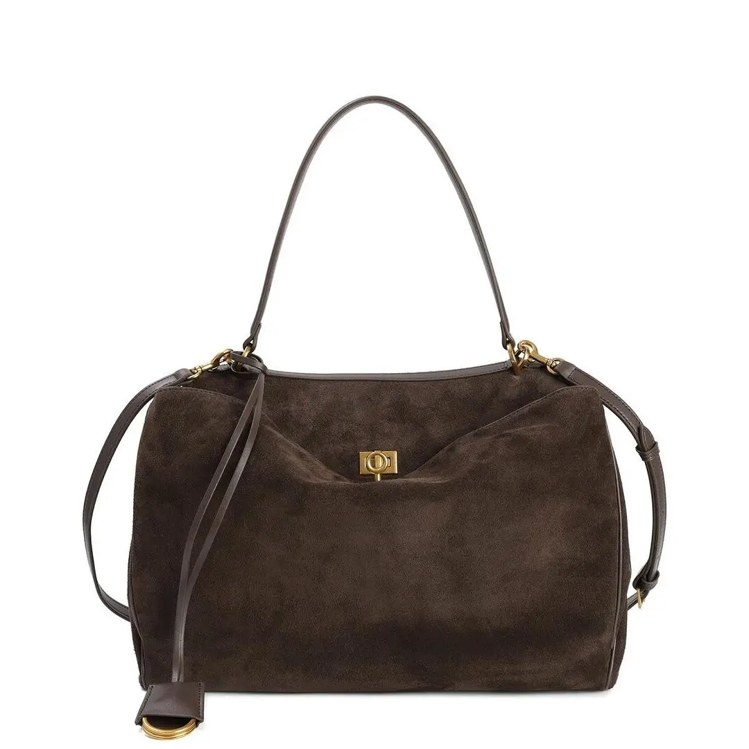 Tiffany Fred Paris Suede Top Handle Tote Women`s Brown