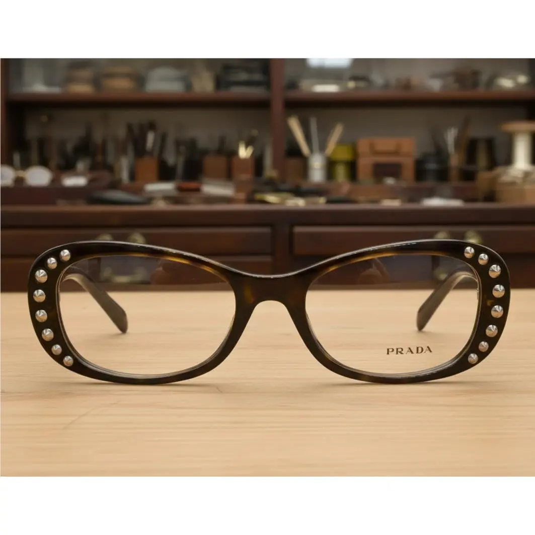 Prada 21R 2AU Eyeglasses Frame 53-19-140 Tortoise