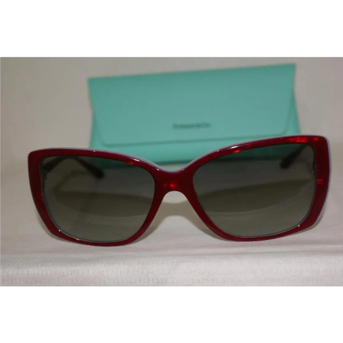 Tiffany Sunglasses 4079 Burgundy/blue 8167/3C 57-16 W Origina Case