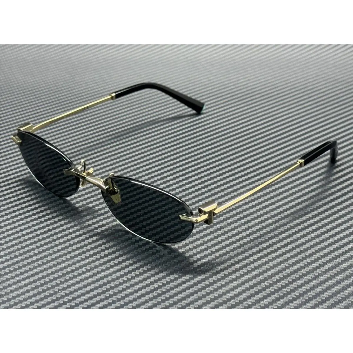 Tiffany TF3119D 602187 Pale Gold Dark Grey Women`s 56 mm Sunglasses