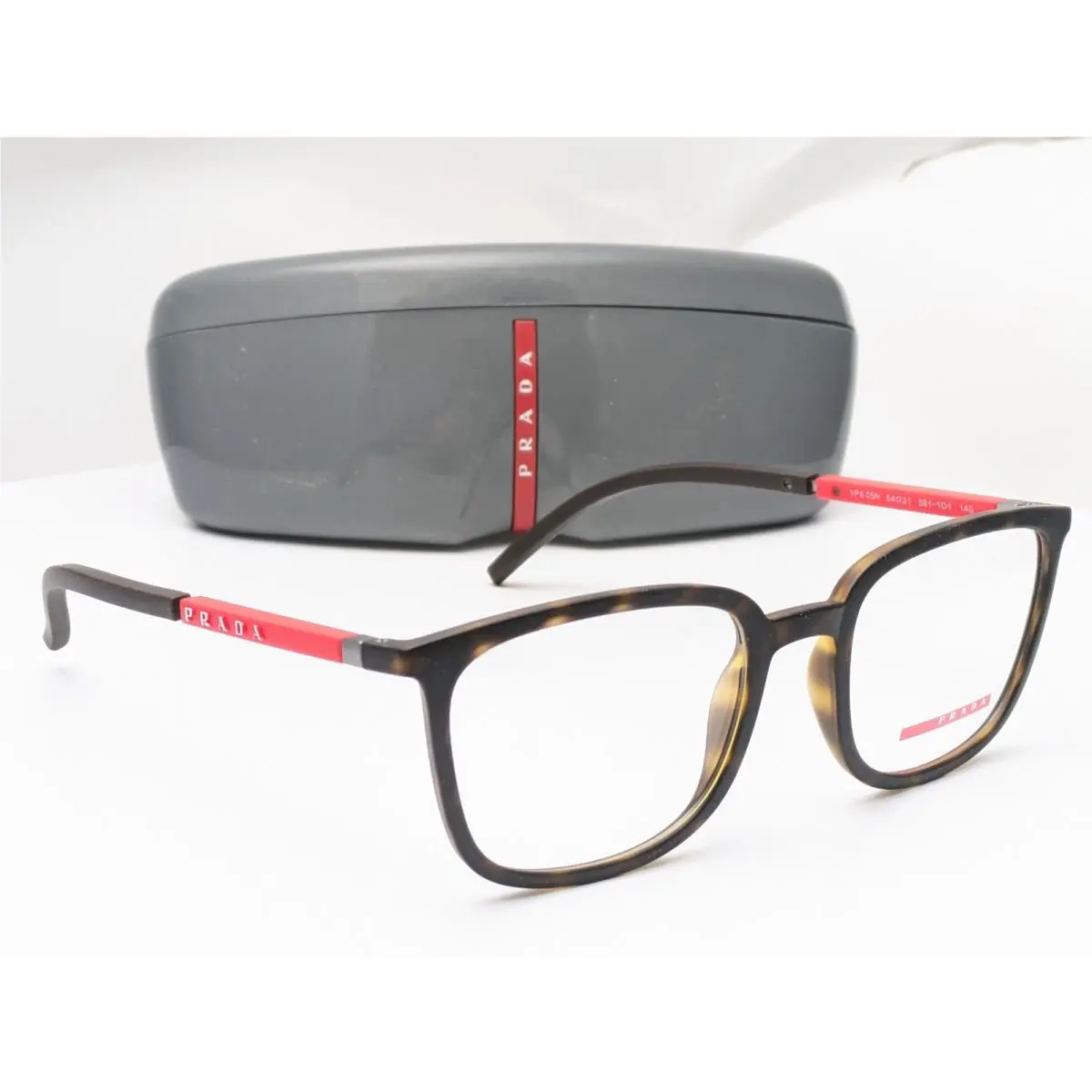 Prada Vps 05N Havana Red Men`s Eyeglasses Frames 54-21-145