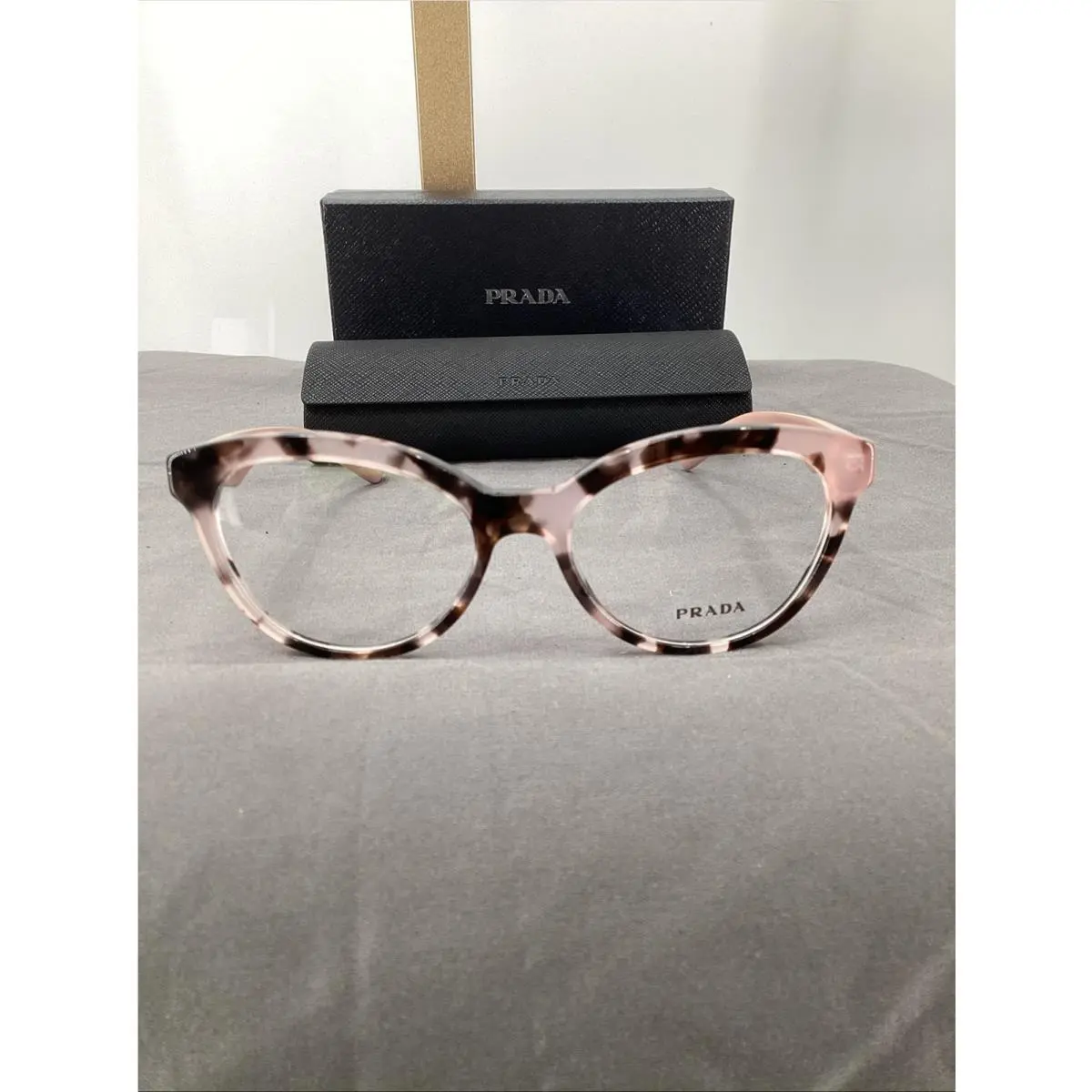 Prada Women`s Cat Eye Glasses Frames W/ Demo Lens in Pink Havana Tortoise Shell
