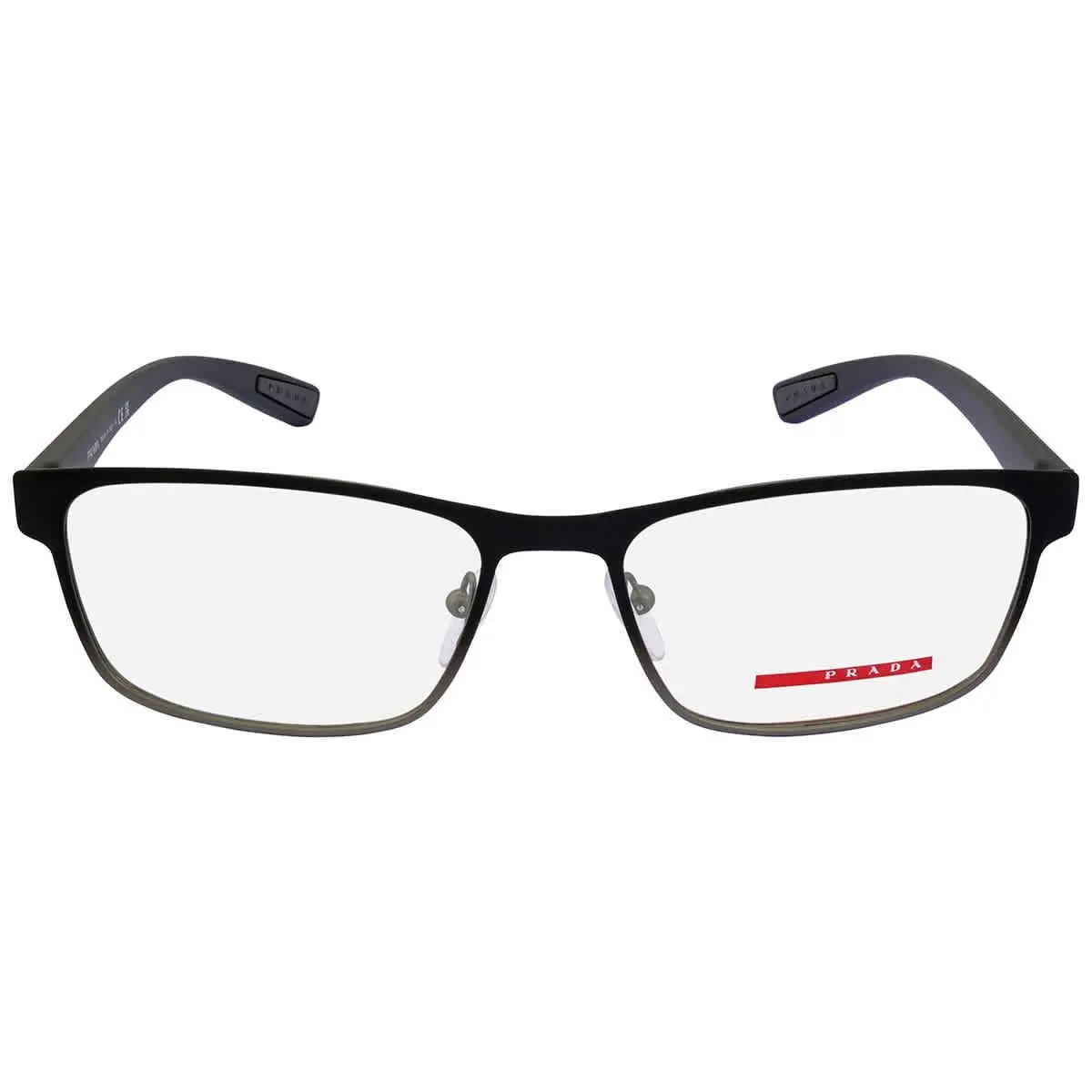 Prada Linea Rossa Demo Rectangular Men`s Eyeglasses PS 50GV U6U1O1 55
