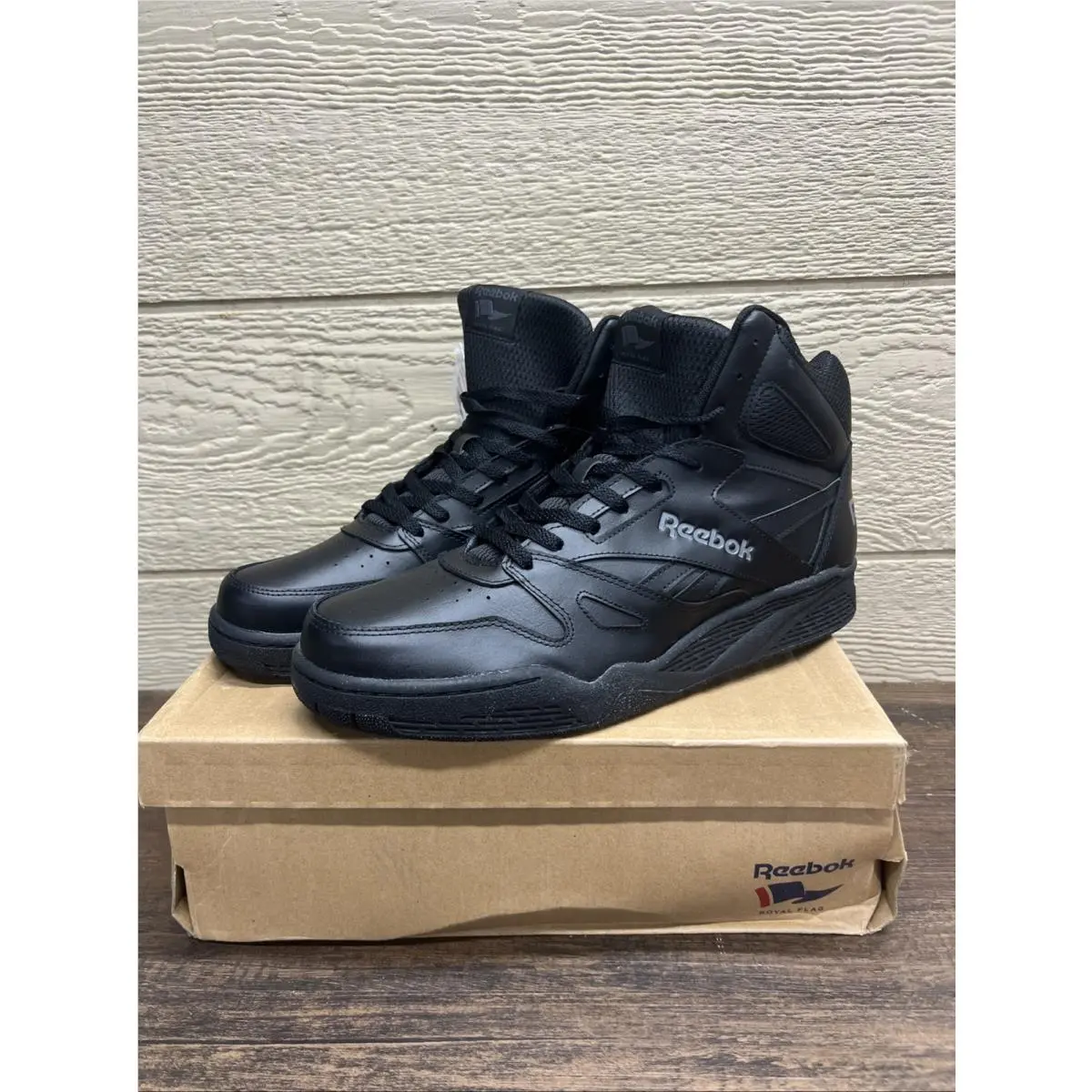 Reebok Royal Flag BB 4500H Retro Basketball Unisex Shoes Black 2013 Size 13
