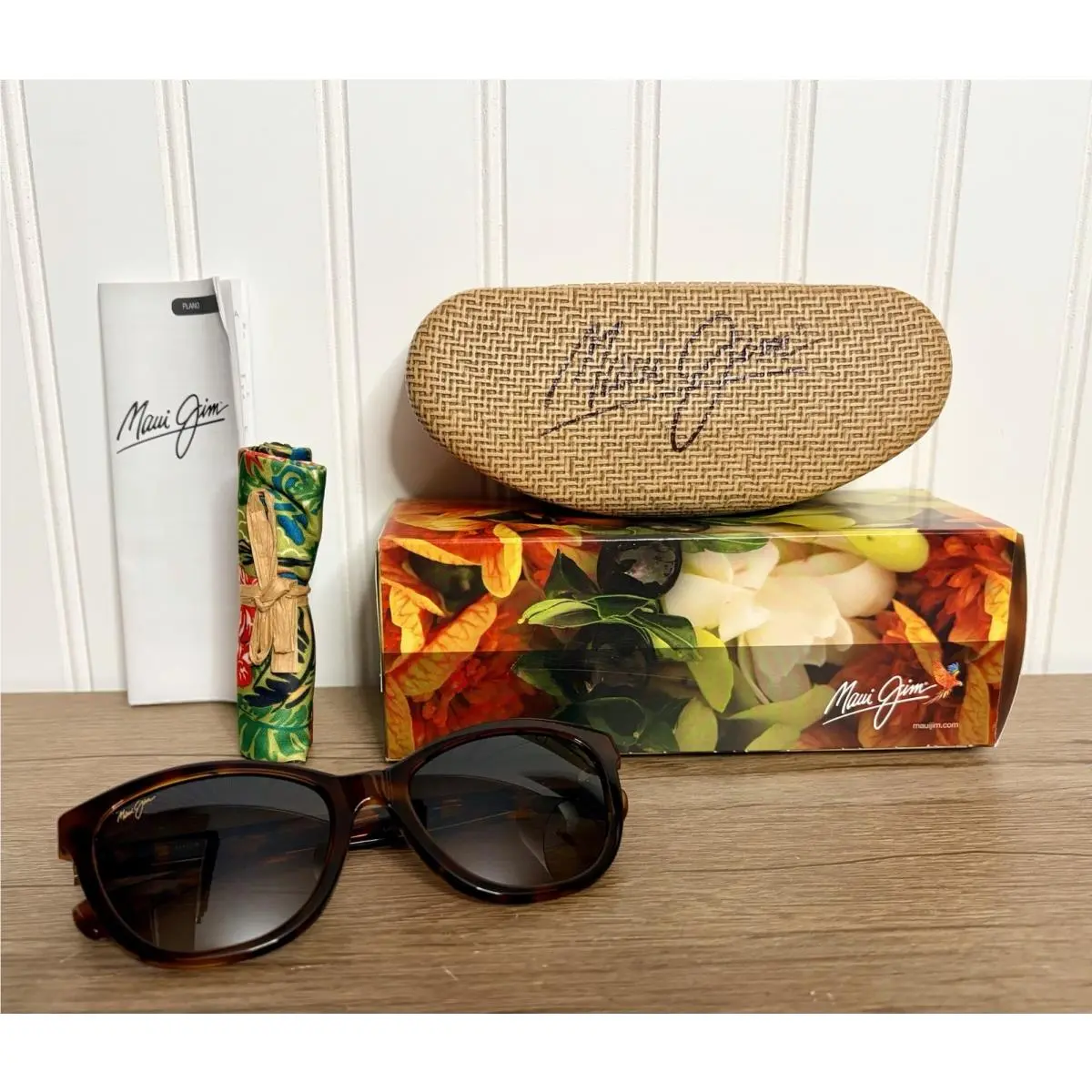 Maui Jim Canna MJ 769-10E Tortoise Sunglasses 54mm