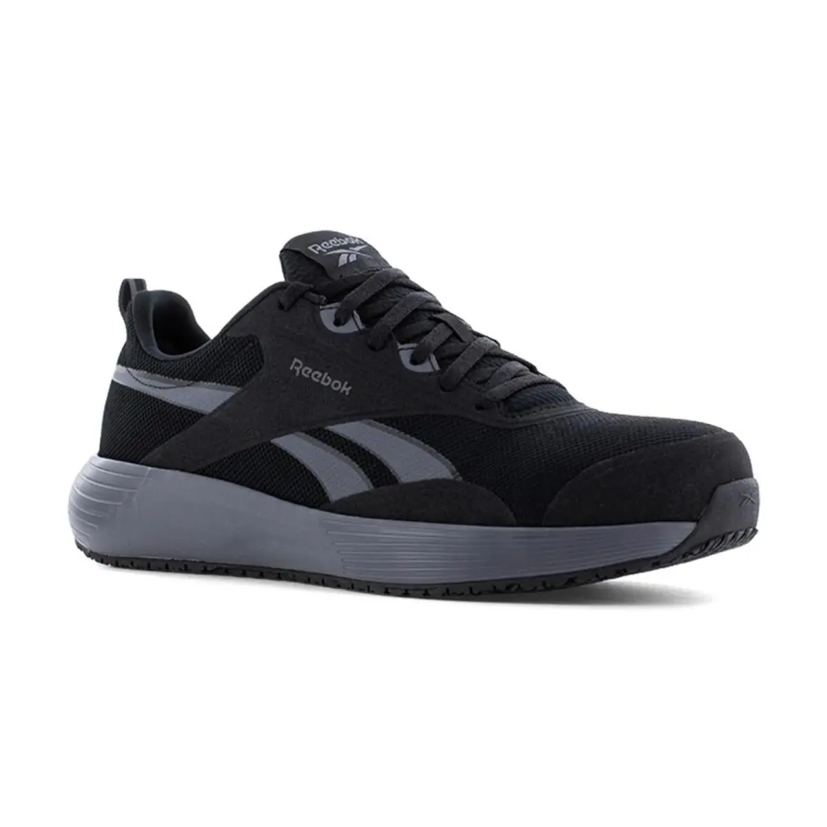 Reebok Men`s Rb5102 Black and Gray Lite Plus 4 Work Composit Black - 10 Medium