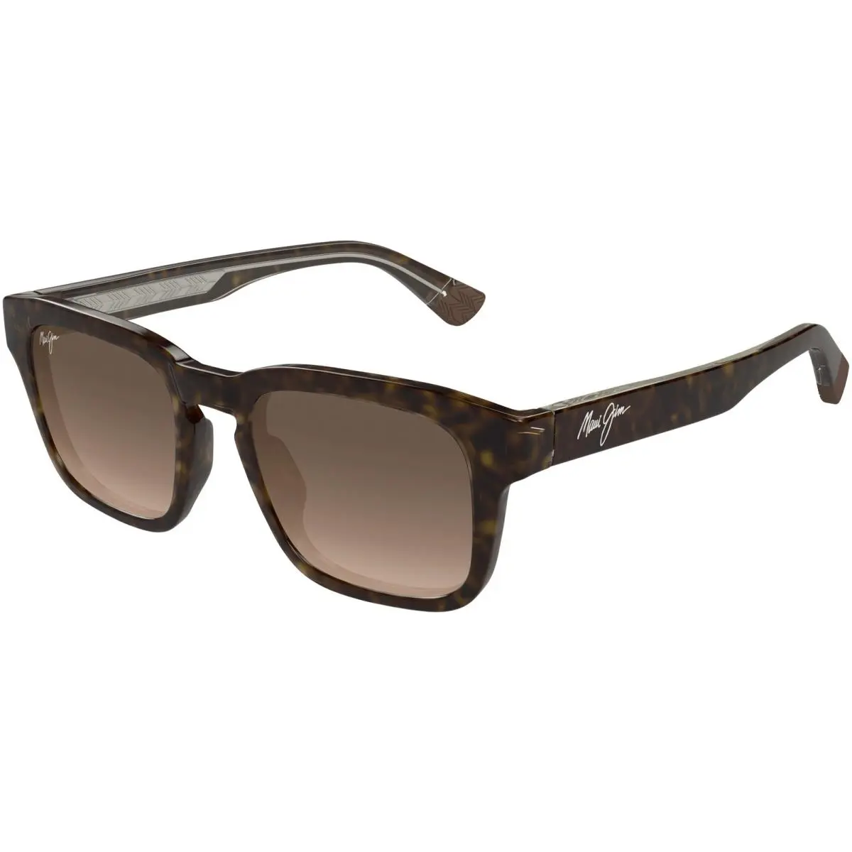 Maui Jim Maluhia Polarized Havana Square Sunglasses w Gradient Ln HS643 10 Italy