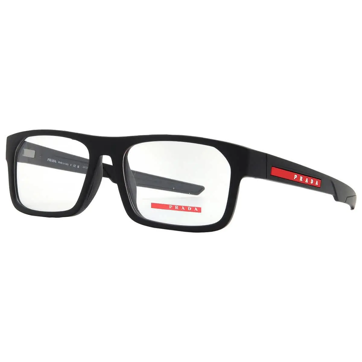 Prada Linea Rossa Demo Rectangular Men`s Eyeglasses PS 08OV DG01O1 57