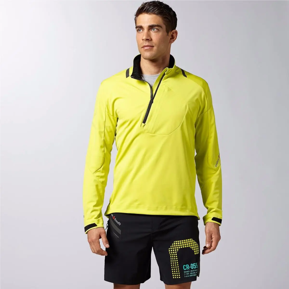 Reebok Crossfit Windstopper Rainstopper Gore Jacket Men`s Large L Yellow