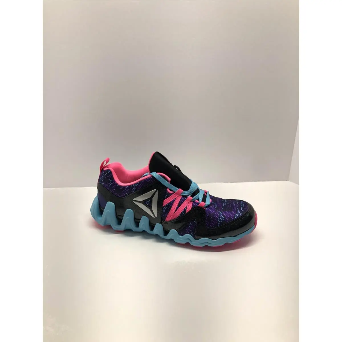 Reebok Kids Zig Big Fast Running Sneakers Shoes Black Poison Pink 6.5 Youth