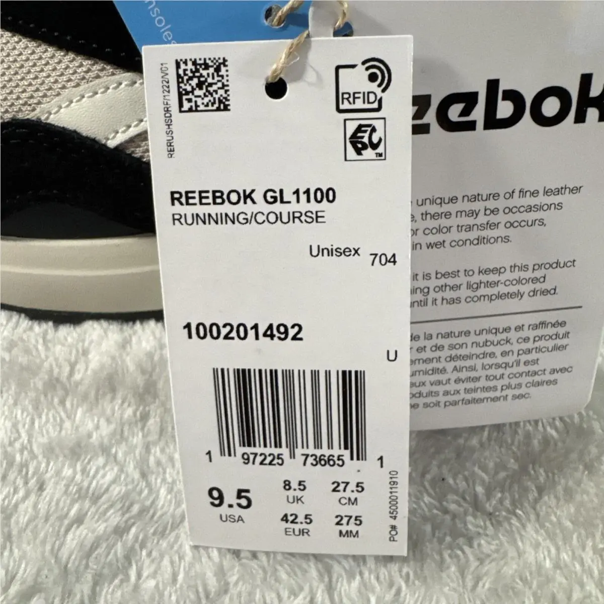 Reebok shoes - GL1100 - GL1100 - Black/Chalk/Stone 9