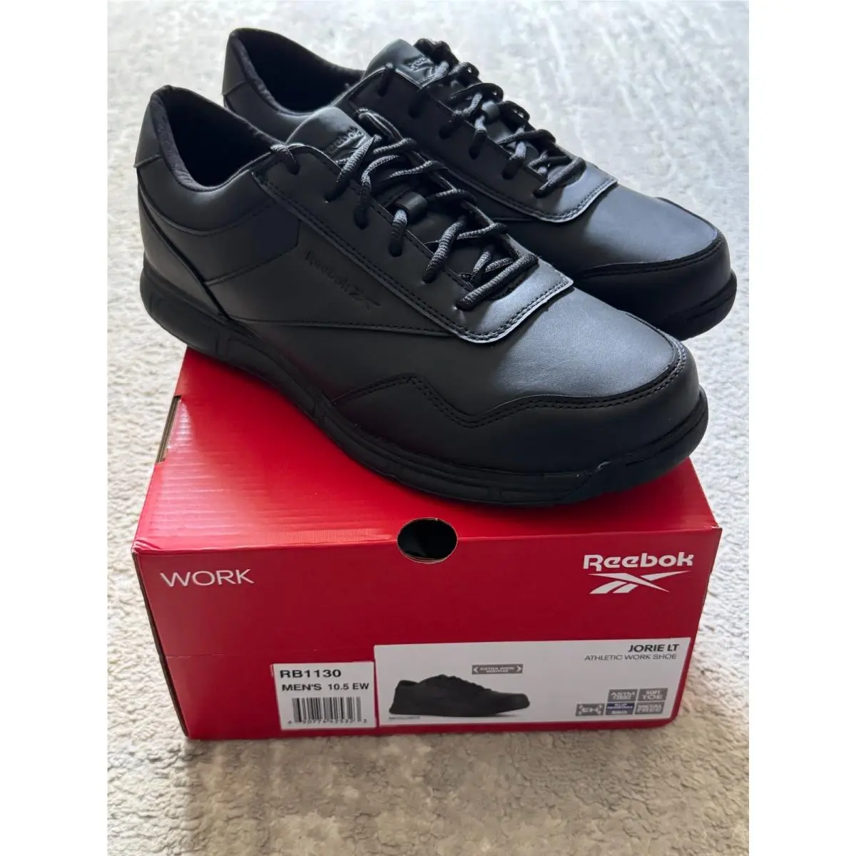 Reebok Jorie LT Soft Toe Athletic Work Shoe Men`s SZ 10.5 Extra Wide RB1130