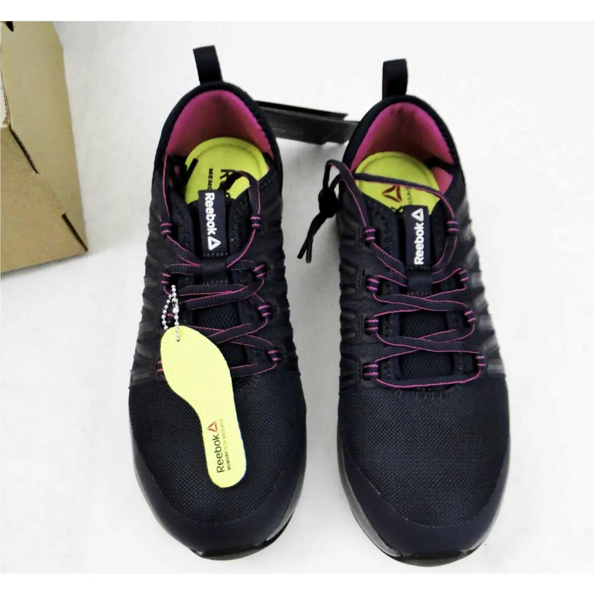 Reebok Womens Dark Navy/purple Mesh Oxfords Astroride Work ST Size 7.5M