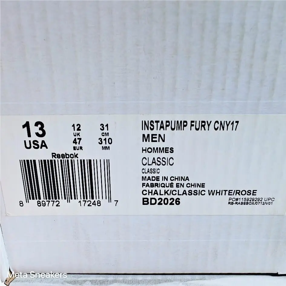 Reebok shoes - Reebok Instapump Fury - Instapump Fury - BD2026 - Chalk/ Classic White/ Rose 0