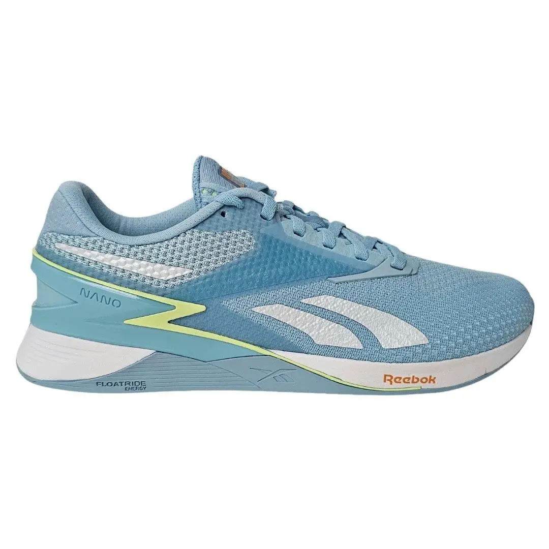 Reebok Women`s 9 X3 Cross Trainer Crossfit Shoes Blue Pearl/energy Glow