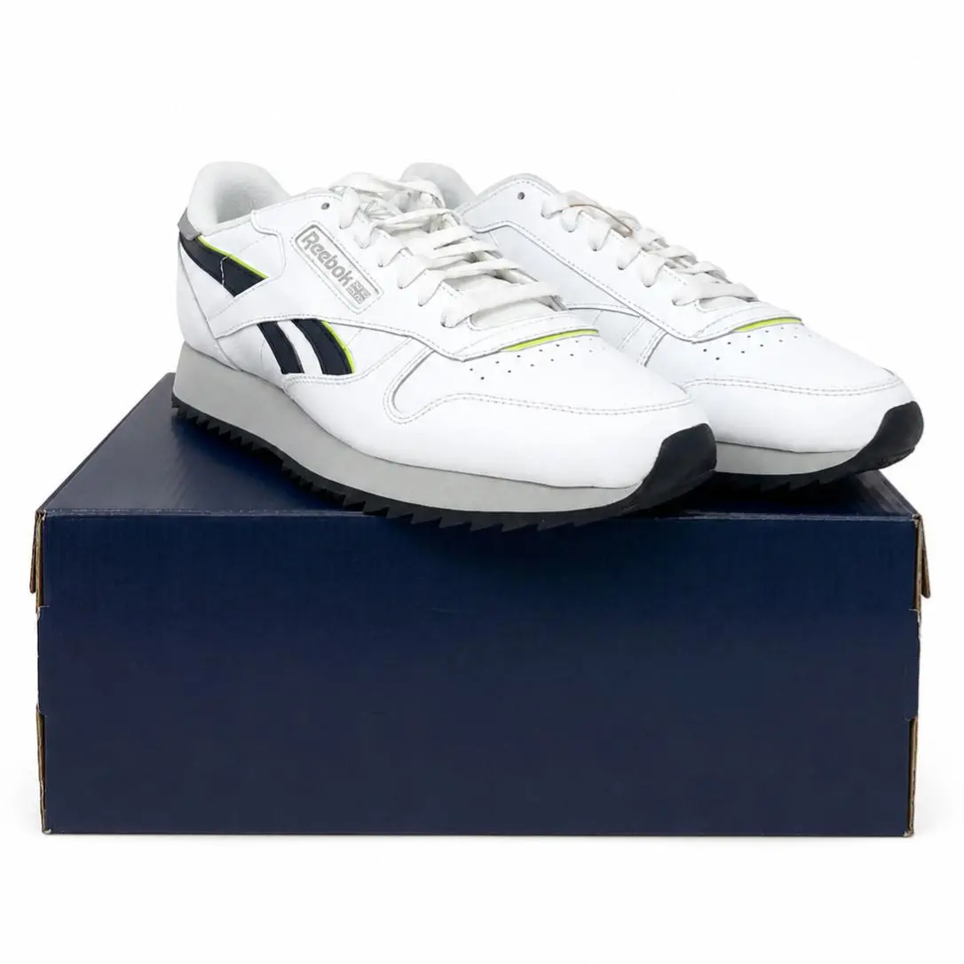 Reebok Classic Leather Ripple 100032767 White Athletic Shoes Size 10.5