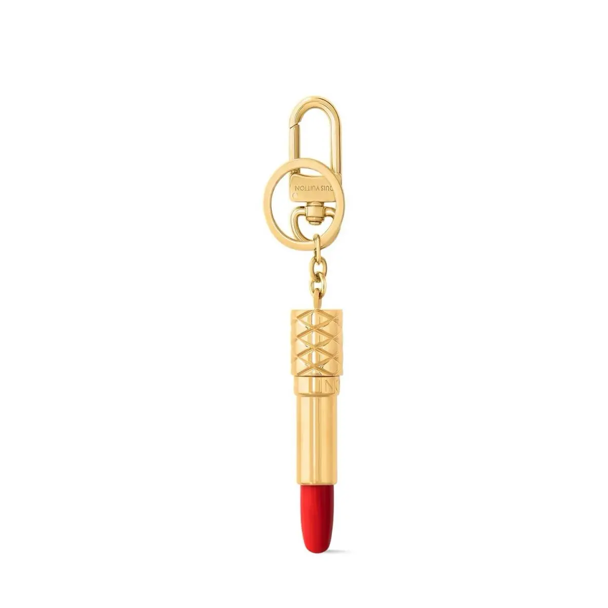 Louis Vuitton LV Lipstick Bag Charm Key Holder Excellent