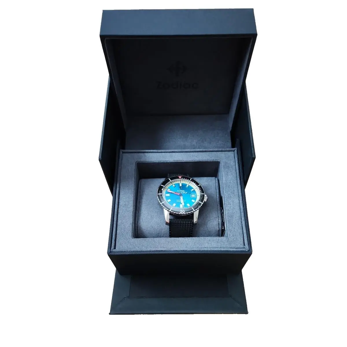 Super Sea Wolf 53 Compression Diver ZO9275 Watch Blue Lagoon by Zodiac